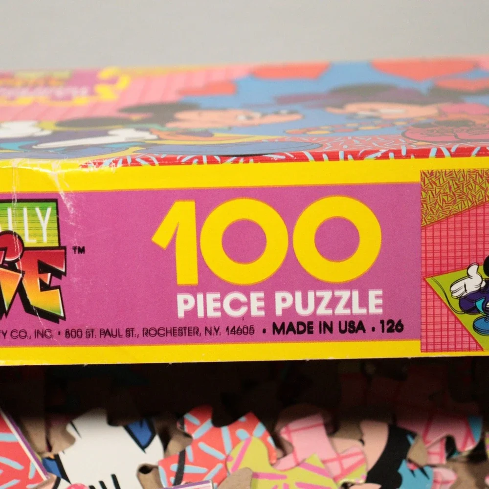 Vintage Jaymar Totally Minnie 100 Piece Puzzle Mickey Minnie Mouse Love USA